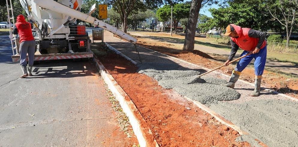 Aplicação de concreto